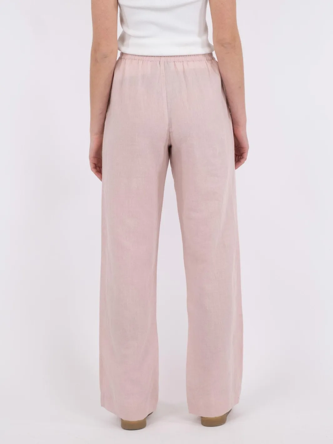 Neo Noir Sonar Linen Pants Rose Smoke