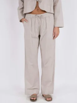 Discount Neo Noir Sonar Mini Stripe Pants Sand