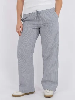 Clearance Neo Noir Sonar Mini Stripe Pants Dark Navy