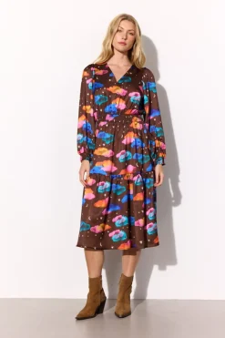 Sale Hunkøn Sonja Dress 25622 Cocoa Sky Art Print