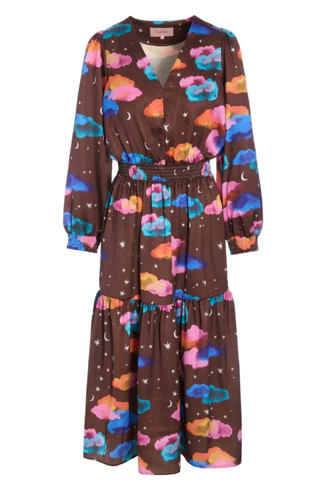 Sale Hunkøn Sonja Dress 25622 Cocoa Sky Art Print