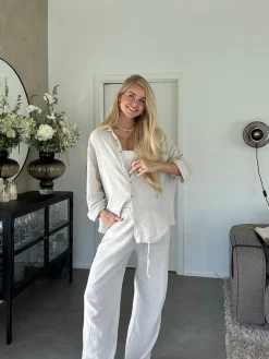 New A-bee Sonja Pants Ecru