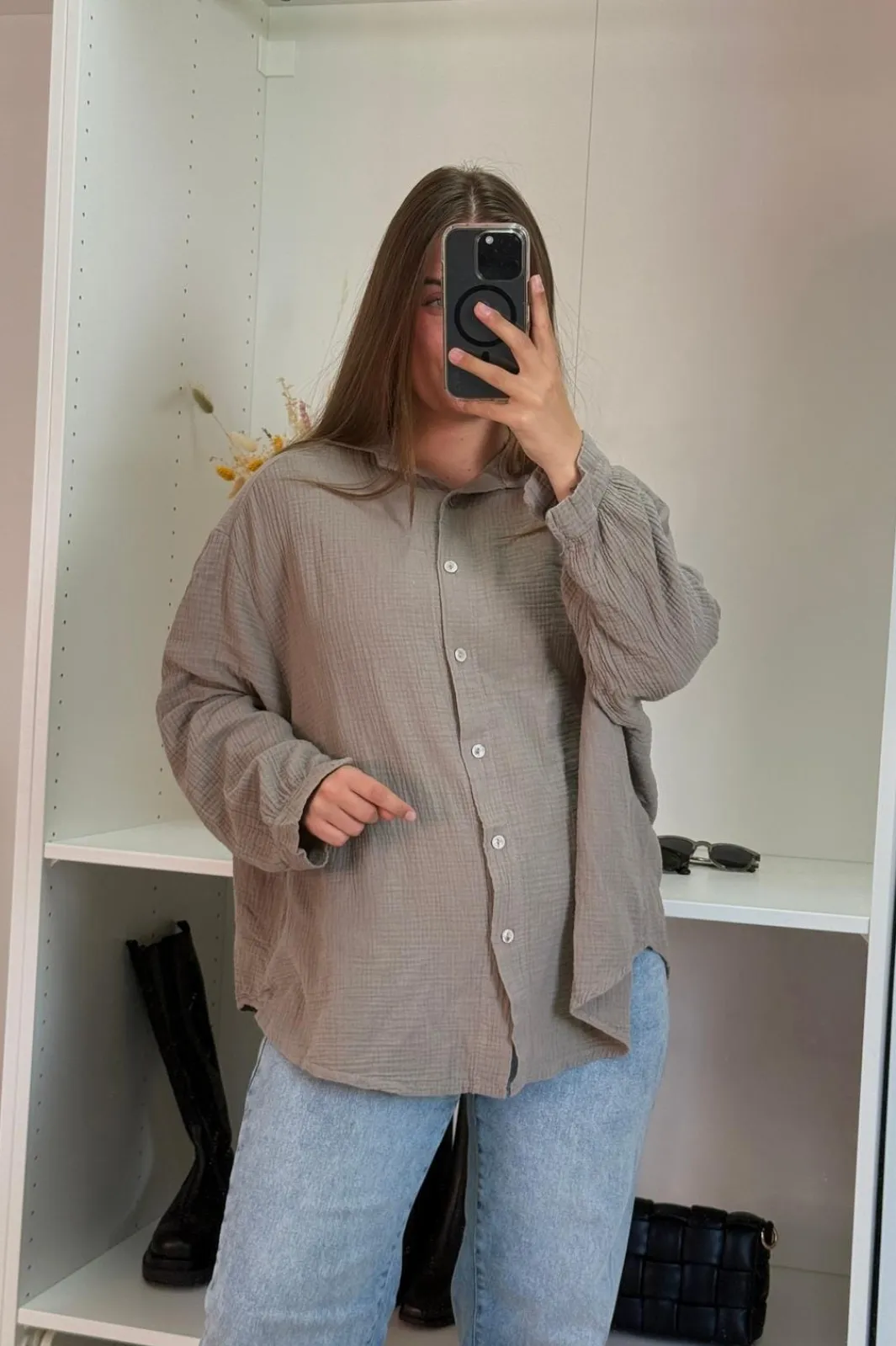 Best A-bee Sonja Shirt Taupe