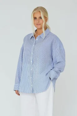Discount A-View Sonja Shirt 687 Navy/White