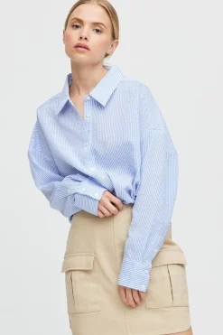 Discount A-View Sonja Shirt 112 Blue/White Stribe