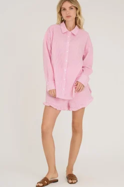 A-View Sonja Shorts 312 Hot Pink/White