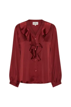Outlet Karmamia Sophia Blouse 2302 Semi Rich Merlot