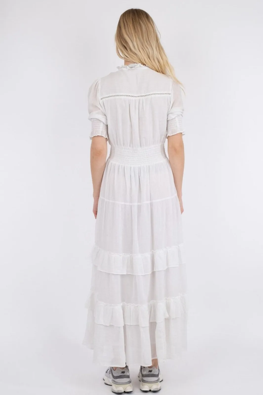 New Neo Noir Sophie S Voile Dress White