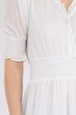 New Neo Noir Sophie S Voile Dress White