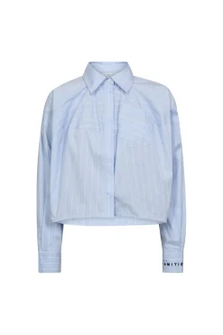 Clearance Haute L'Amitié Sophie Stripe Shirt HL10456 Pale Blue