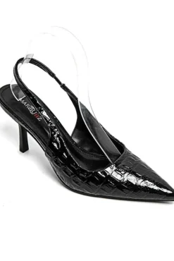 Hot Bloom Sorrel Stiletto Black
