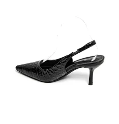 Hot Bloom Sorrel Stiletto Black