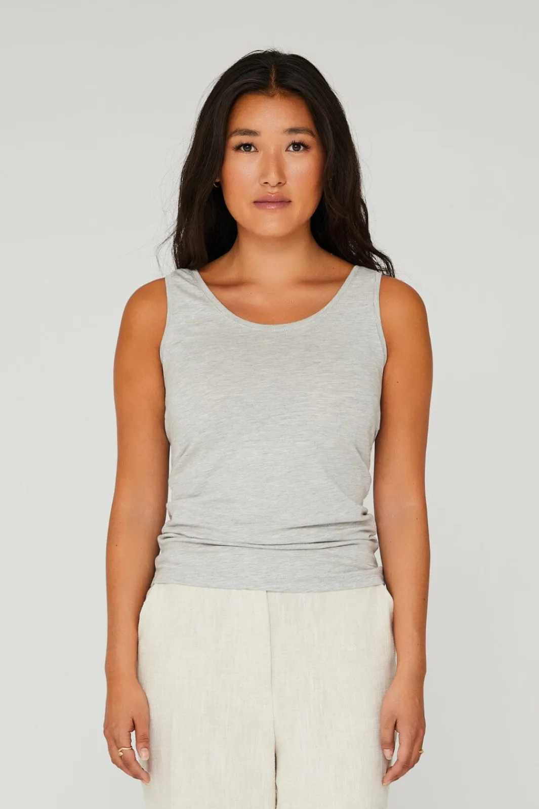 Outlet A-View Stabil Tank Top 055 Light Grey Melange