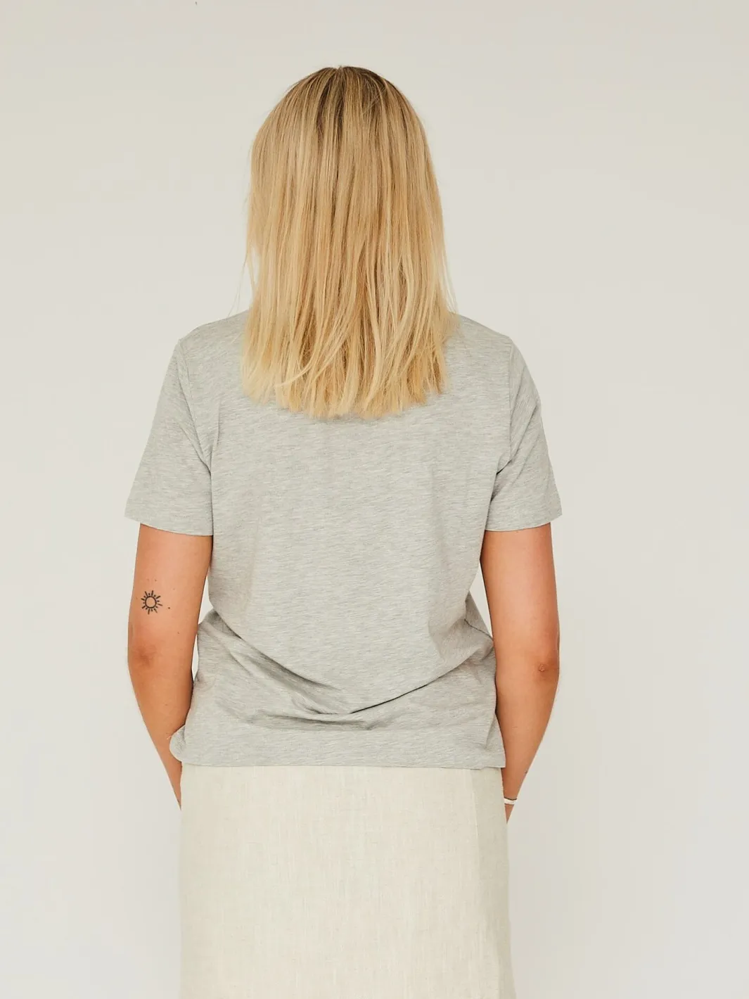 A-View Stabil Top S/S 055 Light Grey Melange