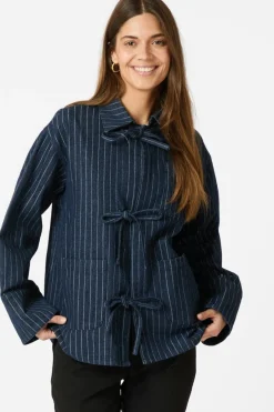 Outlet Neo Noir Starlie Stripe Shirt 164243 534