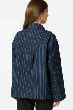Outlet Neo Noir Starlie Stripe Shirt 164243 534