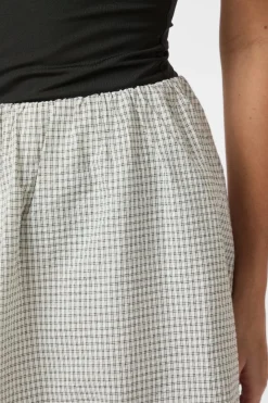 Sale Neo Noir Stela Small Check Skirt 165421 122