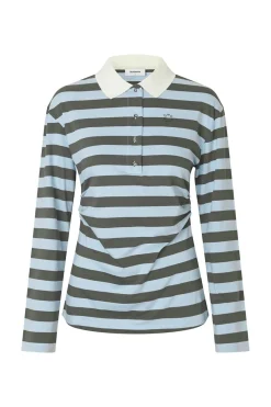Outlet Modström Stetsonmd Ls Stripe Polo 58842 11189