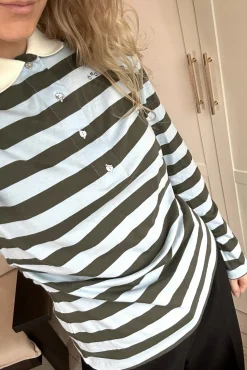 Outlet Modström Stetsonmd Ls Stripe Polo 58842 11189