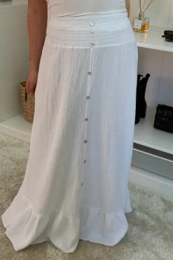 Clearance A-bee Stine Skirt White