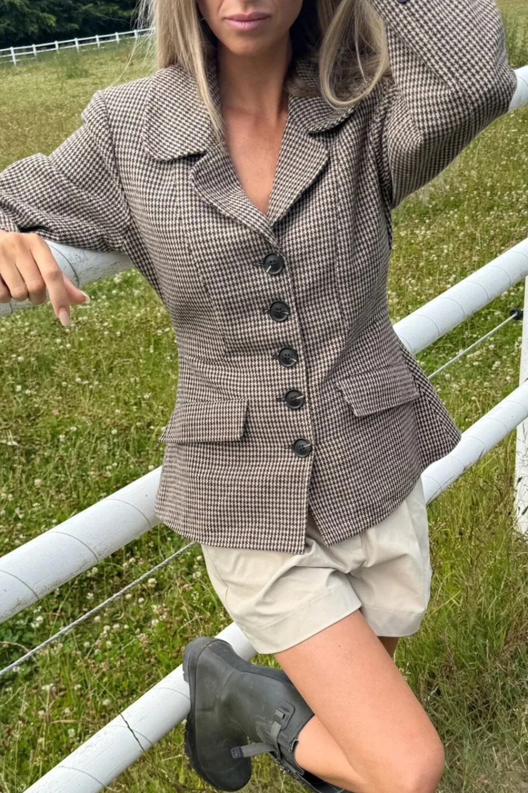 Discount BYIC Stineic Blazer A23859 Brown Checks