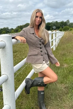 Discount BYIC Stineic Blazer A23859 Brown Checks