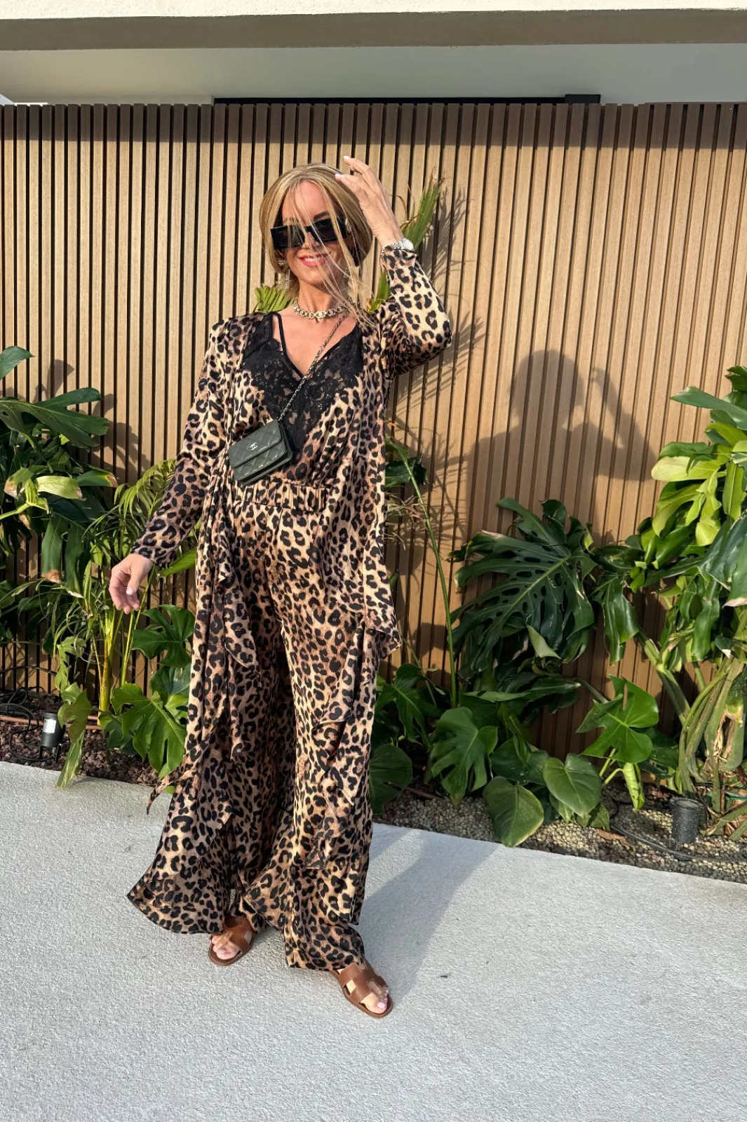Clearance Valentin Studio String Top Leopard