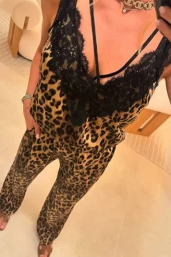 Clearance Valentin Studio String Top Leopard