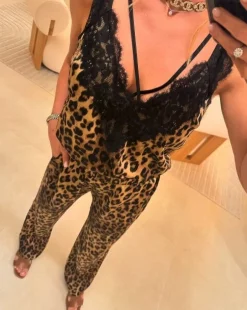 Clearance Valentin Studio String Top Leopard