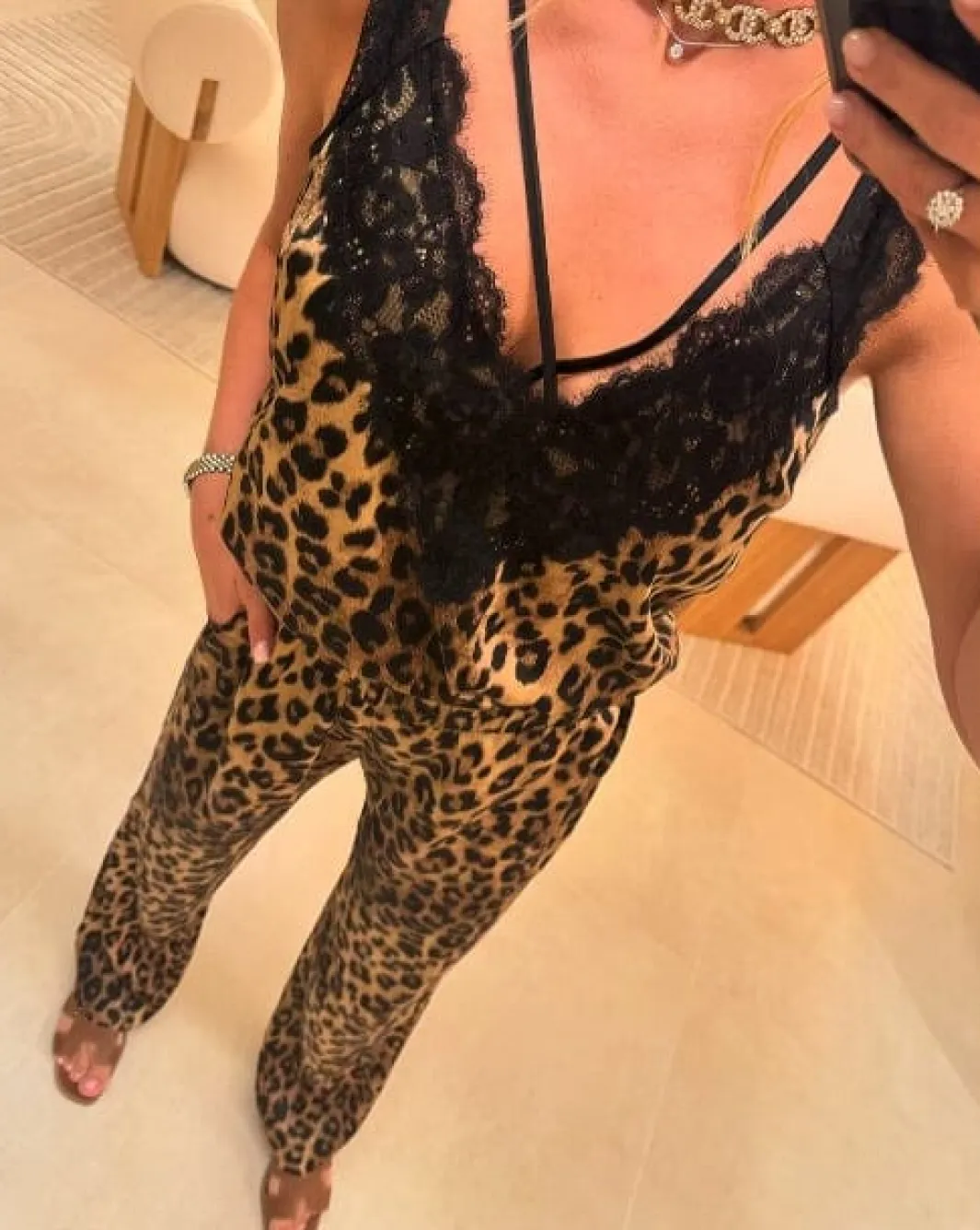 Clearance Valentin Studio String Top Leopard