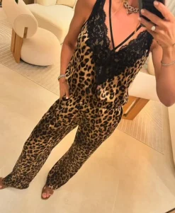 Clearance Valentin Studio String Top Leopard