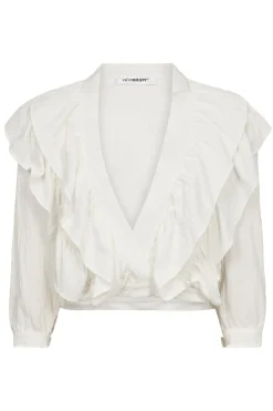 Best Co´Couture Suedacc Frilly Blouse 35630 4000 White