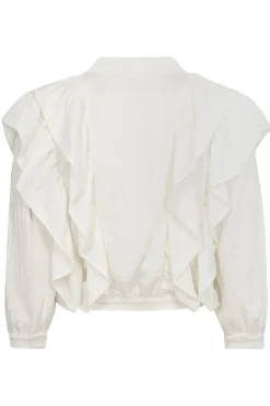 Best Co´Couture Suedacc Frilly Blouse 35630 4000 White