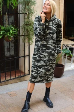 New Liberte Sue-Long-Hoodie-Dress 22142 Camo