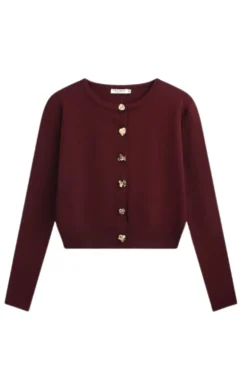 New A-bee Summer Cardigan Burgundy