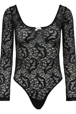 Clearance Haute L'Amitié Summer Lace Ls Body HL10107 Black