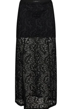 Hot Haute L'Amitié Summer Lace Skirt HL10133 Black