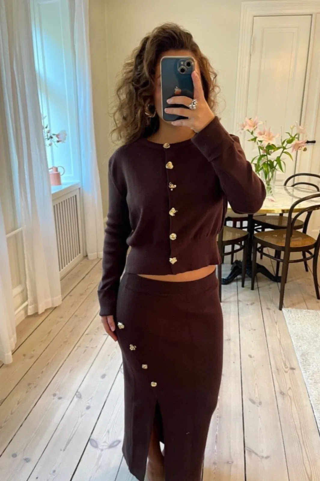 Hot A-bee Summer Skirt Brown