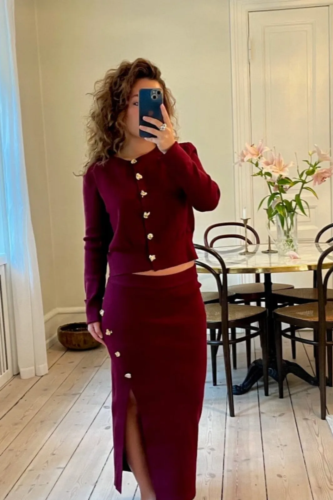 Best A-bee Summer Skirt Burgundy