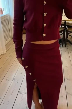 Best A-bee Summer Skirt Burgundy