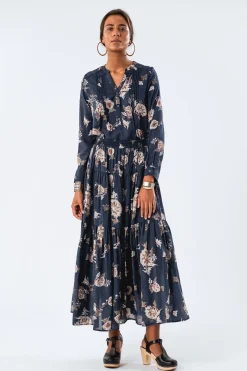 Hot Lollys Laundry Sunsetll Maxi Skirt 23 Dark Blue