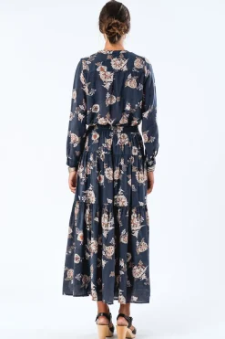 Hot Lollys Laundry Sunsetll Maxi Skirt 23 Dark Blue