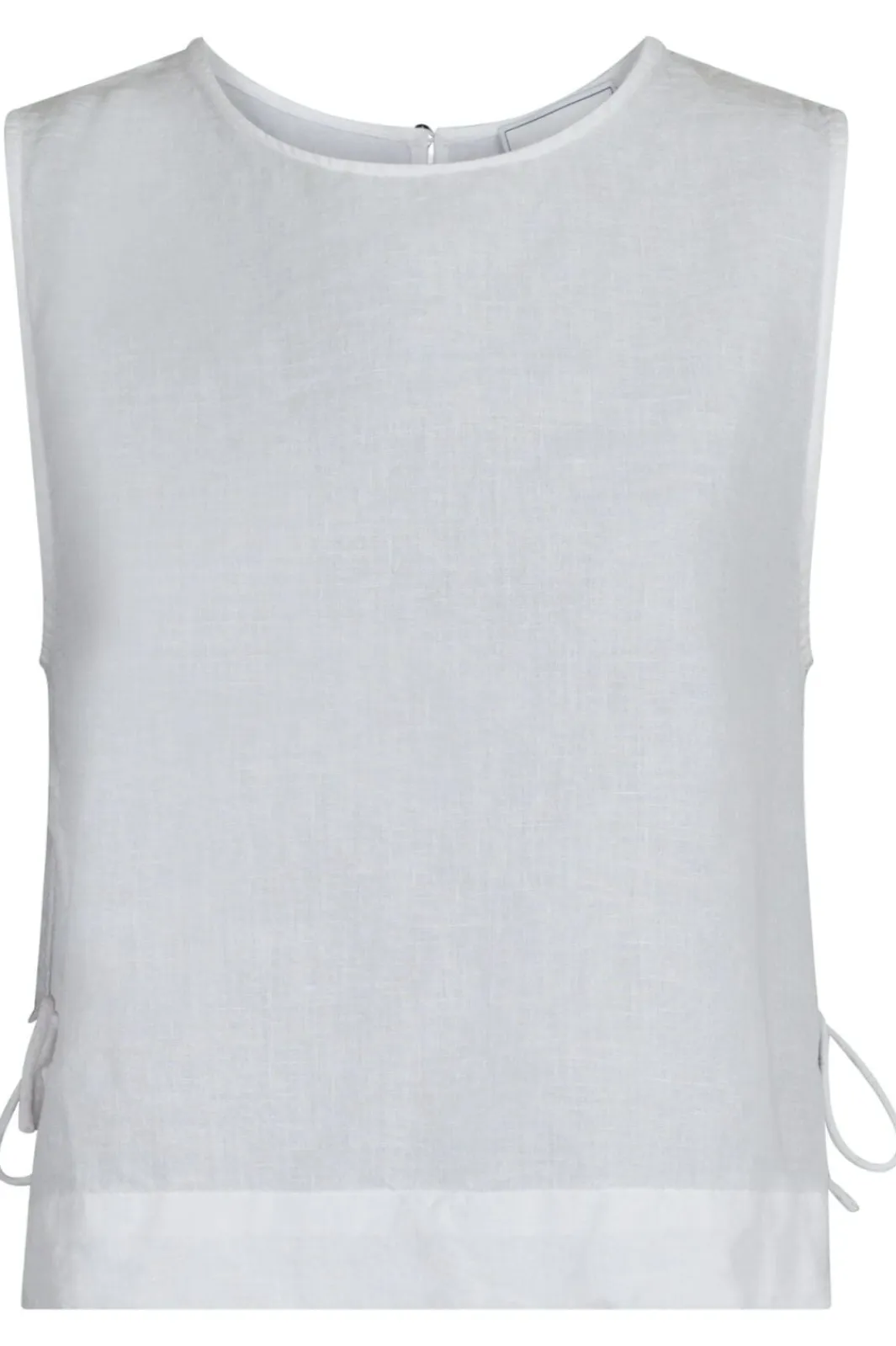 Neo Noir Svetlana Linen Top White