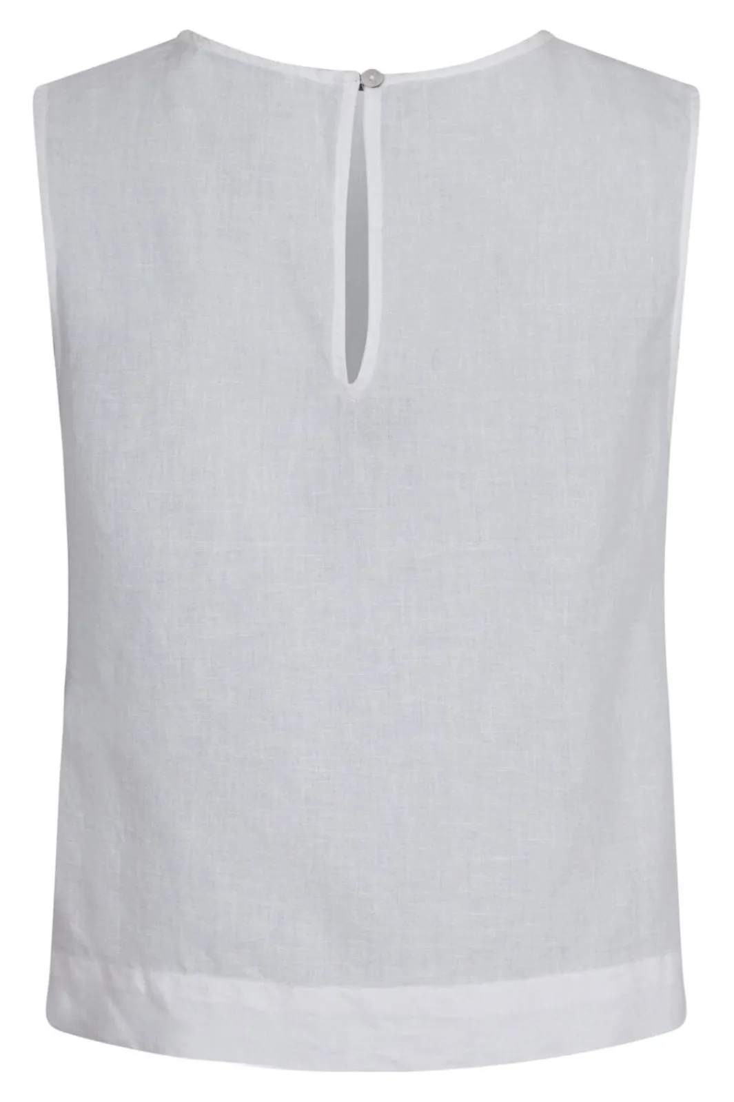 Neo Noir Svetlana Linen Top White