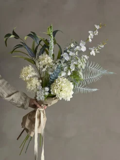 Discount Bloomingville Symphonie Buket, Hvid, Kunstige Blomster White