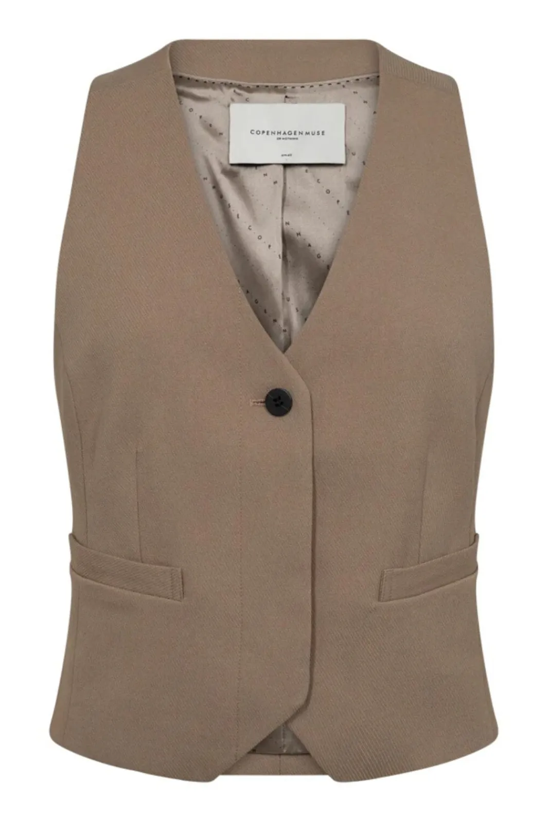 Best Copenhagen Muse Tailor-Waistcoat 201671 Timber Wolf