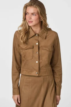 New Neo Noir Tamari Faux Suede Jacket 164712 604