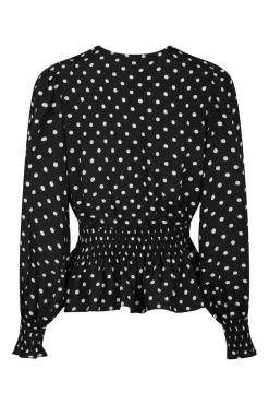 Best Neo Noir Tamona Crepe Dot Blouse 167939 100