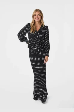 Best Neo Noir Tamona Crepe Dot Blouse 167939 100
