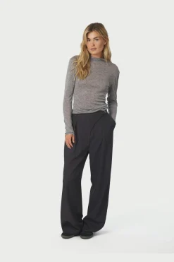 Sale Neo Noir Teddu Fine Rib Blouse 167164 136